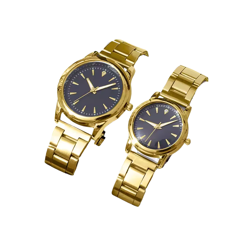 Couple Quartz Gold Watches Set - Chronos&Noble
