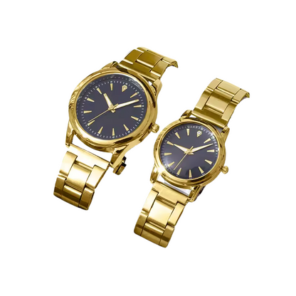 Couple Quartz Gold Watches Set - Chronos&Noble